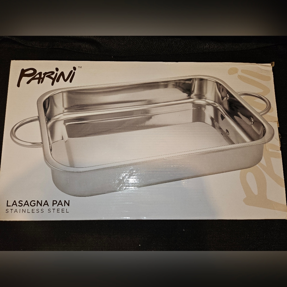 Parini Stainless Steel Lasagna Pan NEW